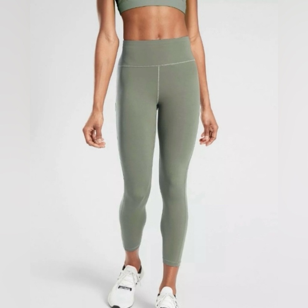 ATHLETA Ultimate Stash Pocket 7/8 Tight in Laurel Olive - SP